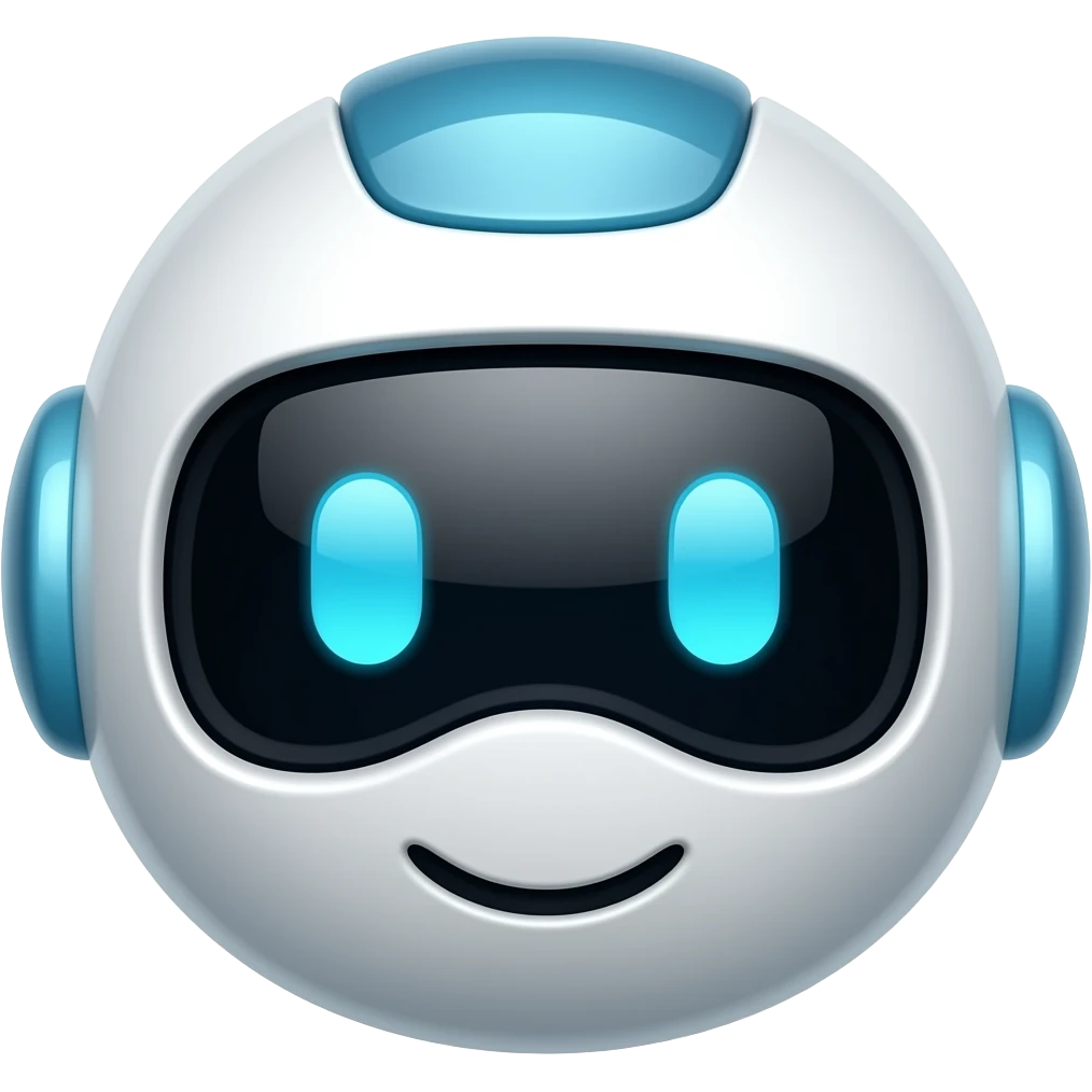 请你帮我画一个表示机器人的好看的可爱的emoji，像素风的 emoji