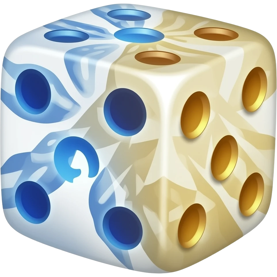 Dice with powers emoji