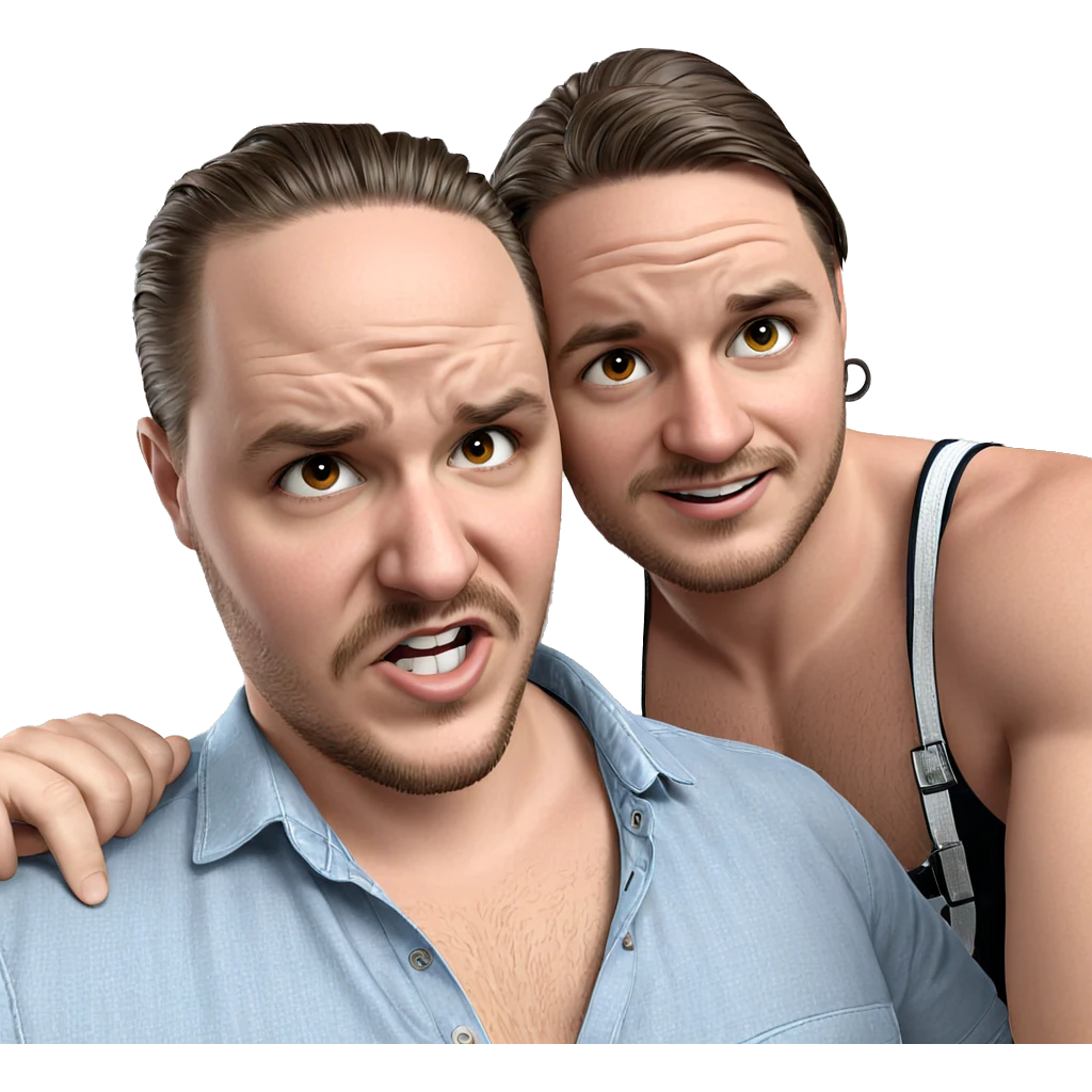 friends sharing a moment emoji