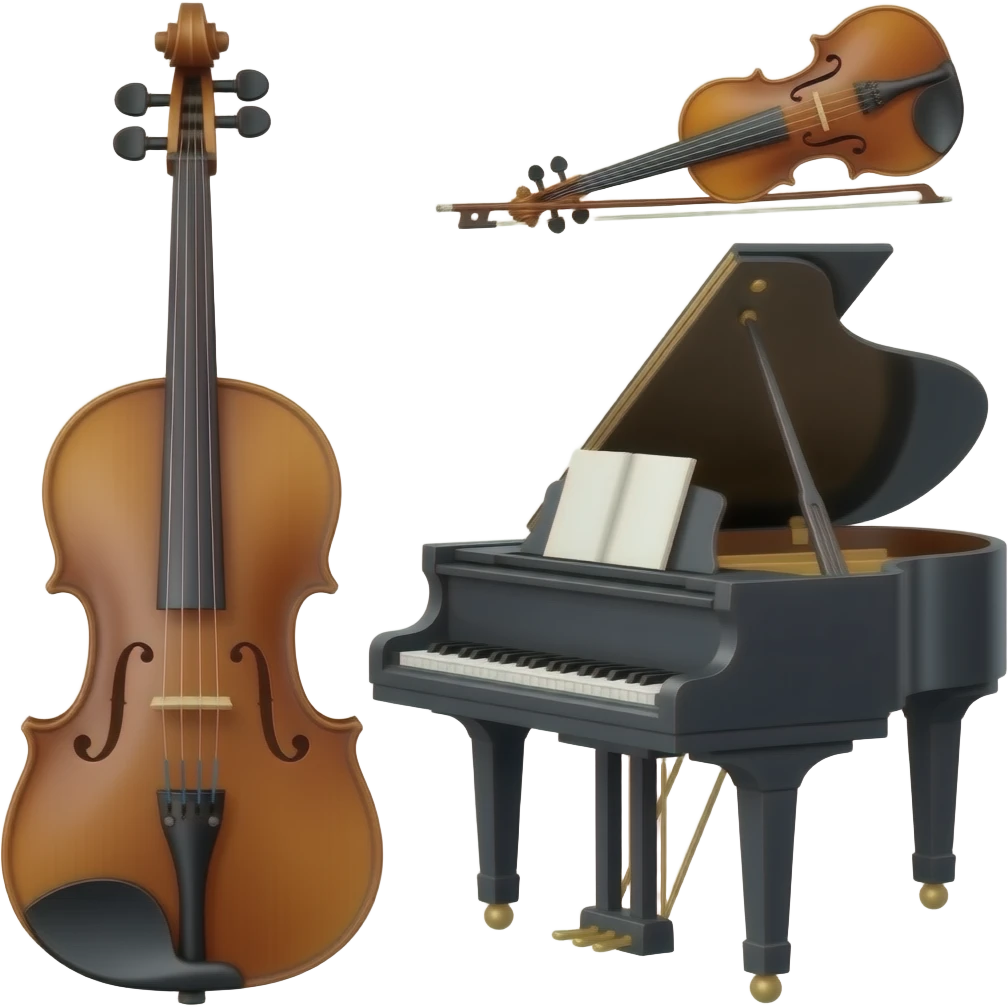 violin cello and piano trio emoji