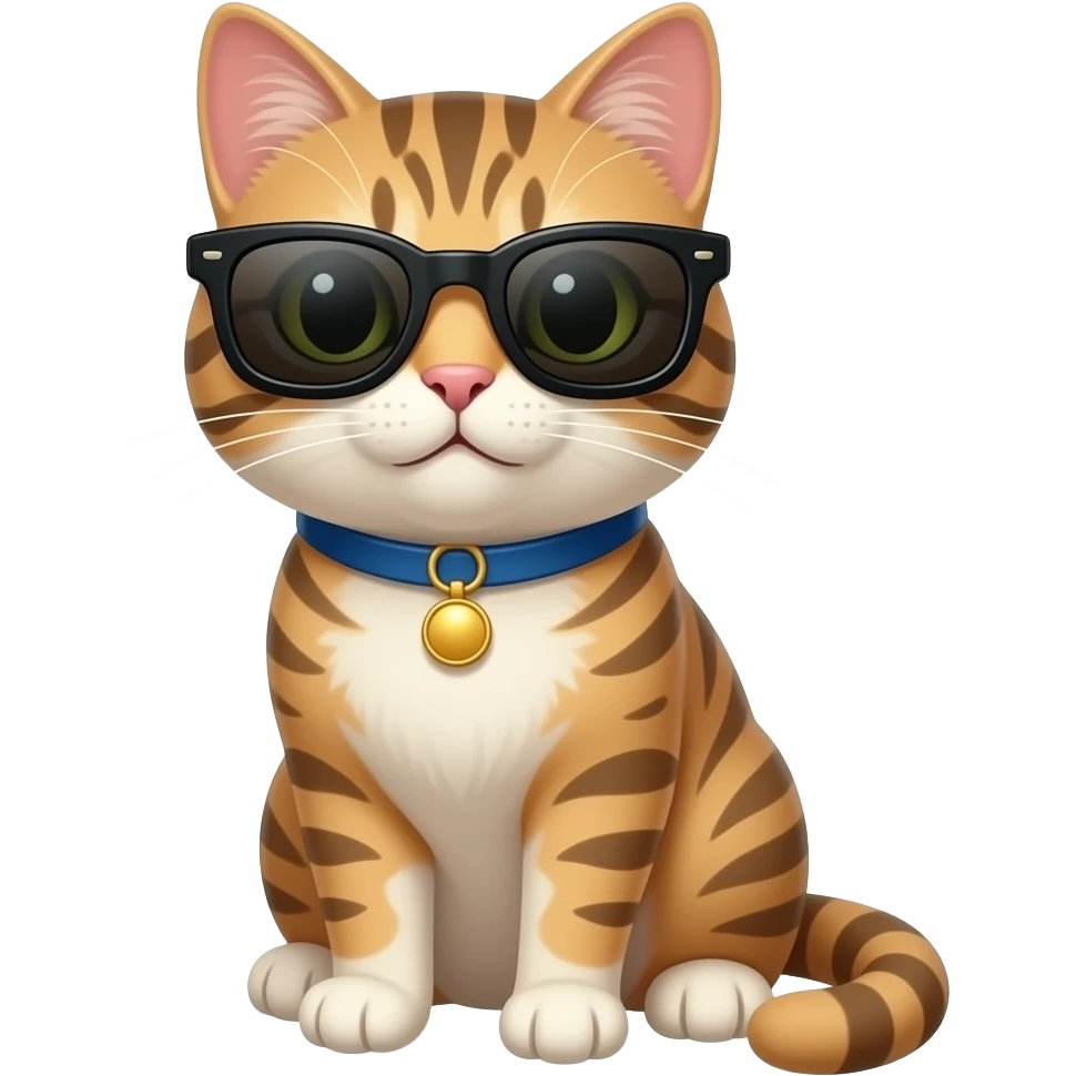 Cat wearing sunglasses emoji