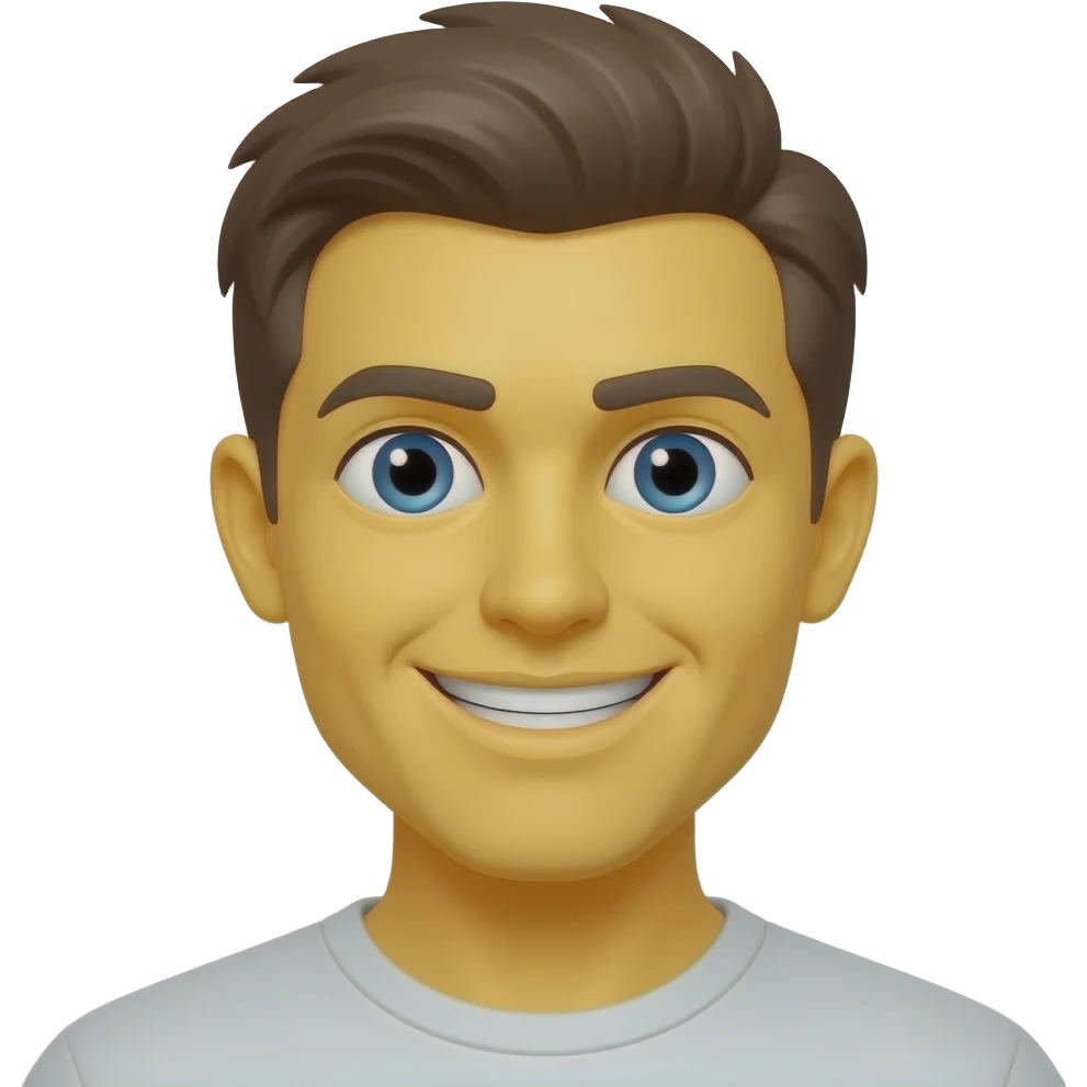 Yellow emoji mischievous emoji