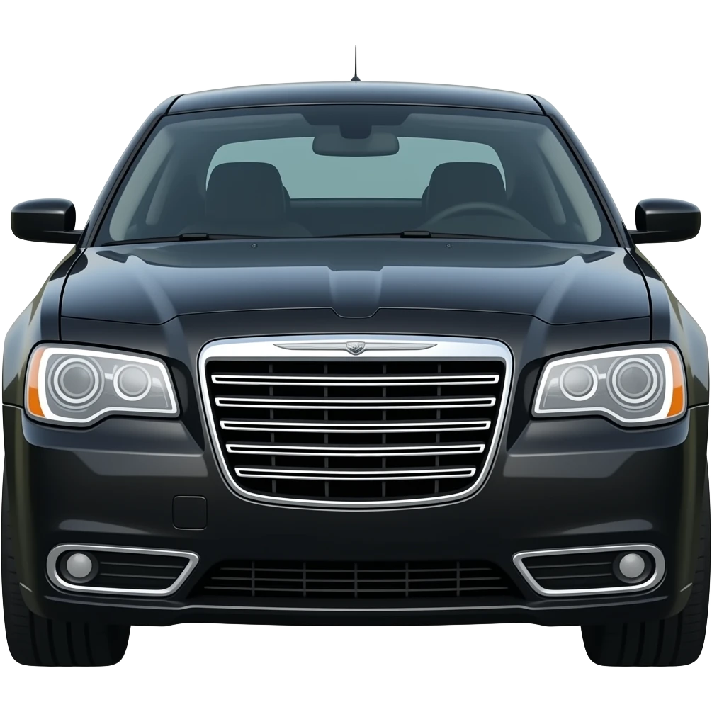 Chrysler 300  black car emoji