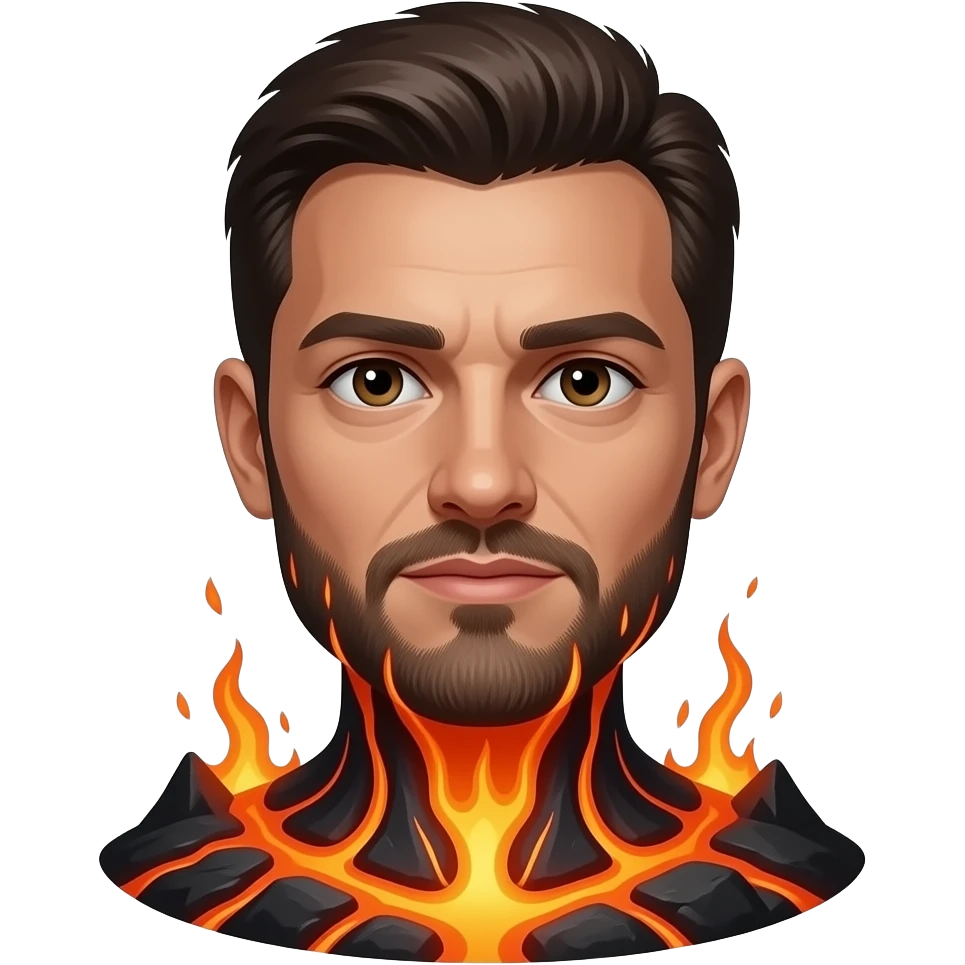people death in lava emoji