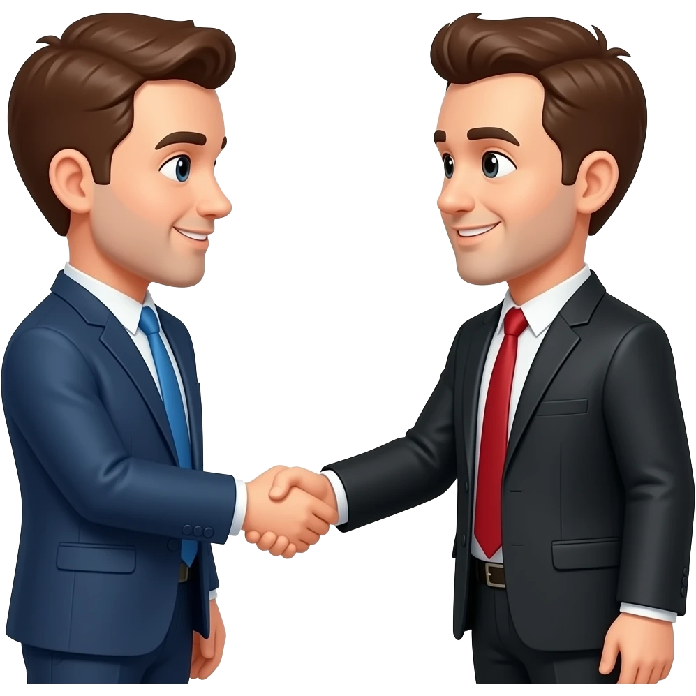 A man greeting another man. emoji