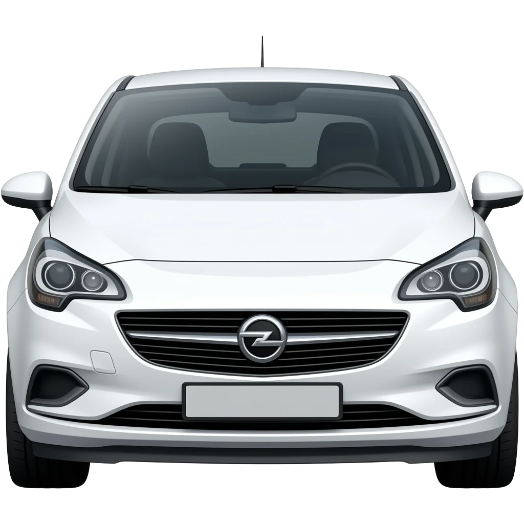 white vauxhall corsa limited edition emoji