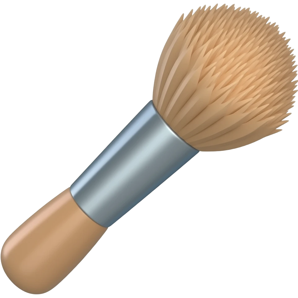I need a emoji in a 3d style of a sector of the beauty, maybe can be brusha emoji