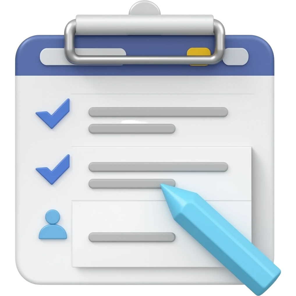 a task manager icon of data in 3d emoji