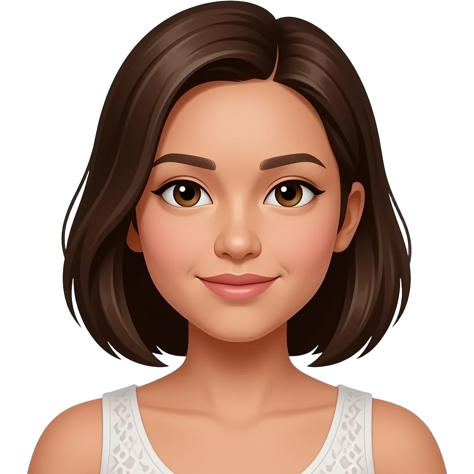 25 year old filipino girl hair brown emoji