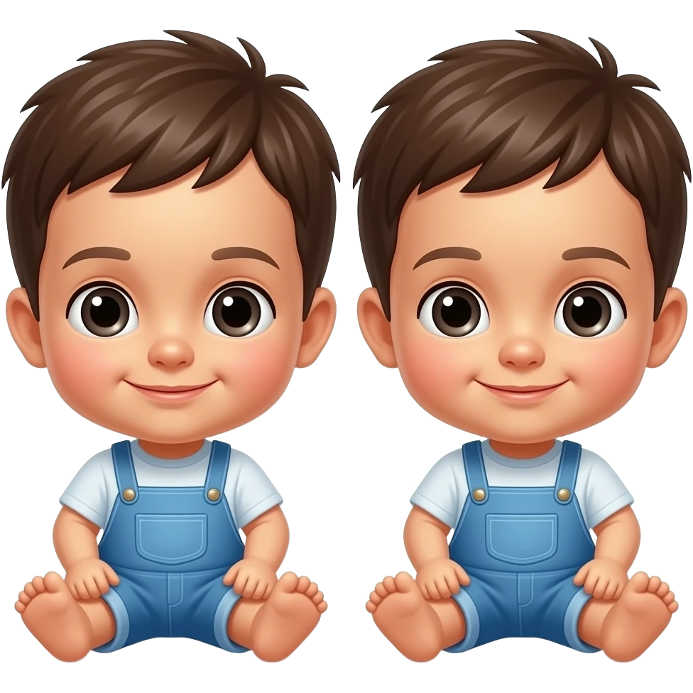 2 Mother's boy baby twins emoji