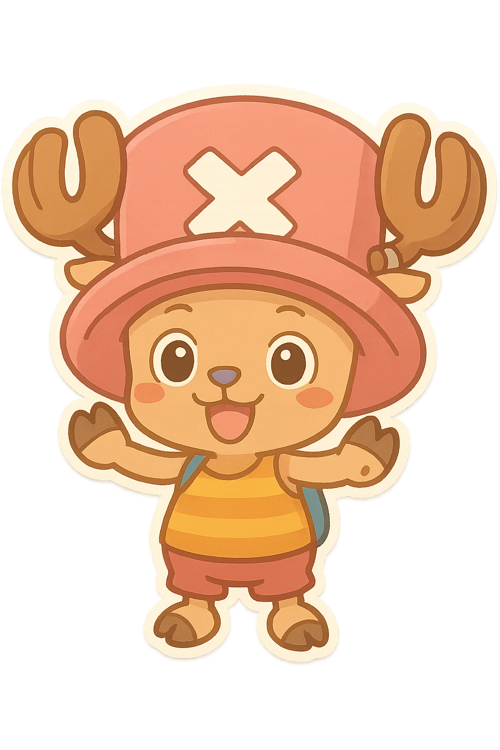 Chopper from One Piece, chibi cartoon style emoji