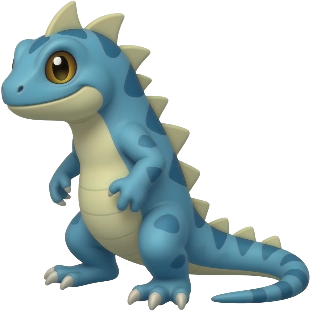 blue monster lizard faekmon emoji