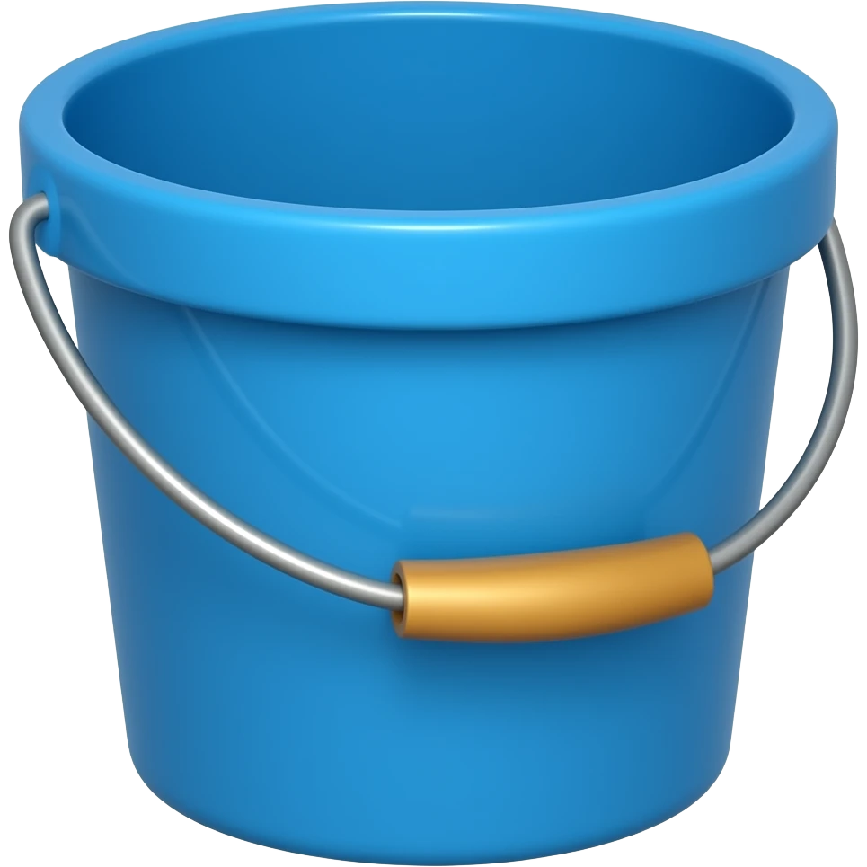 blue bucket emoji