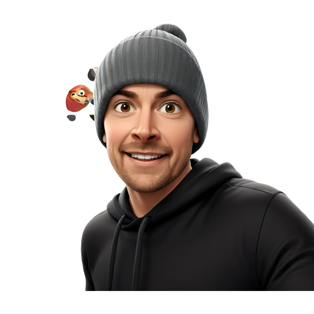 smiling boy in beanie emoji