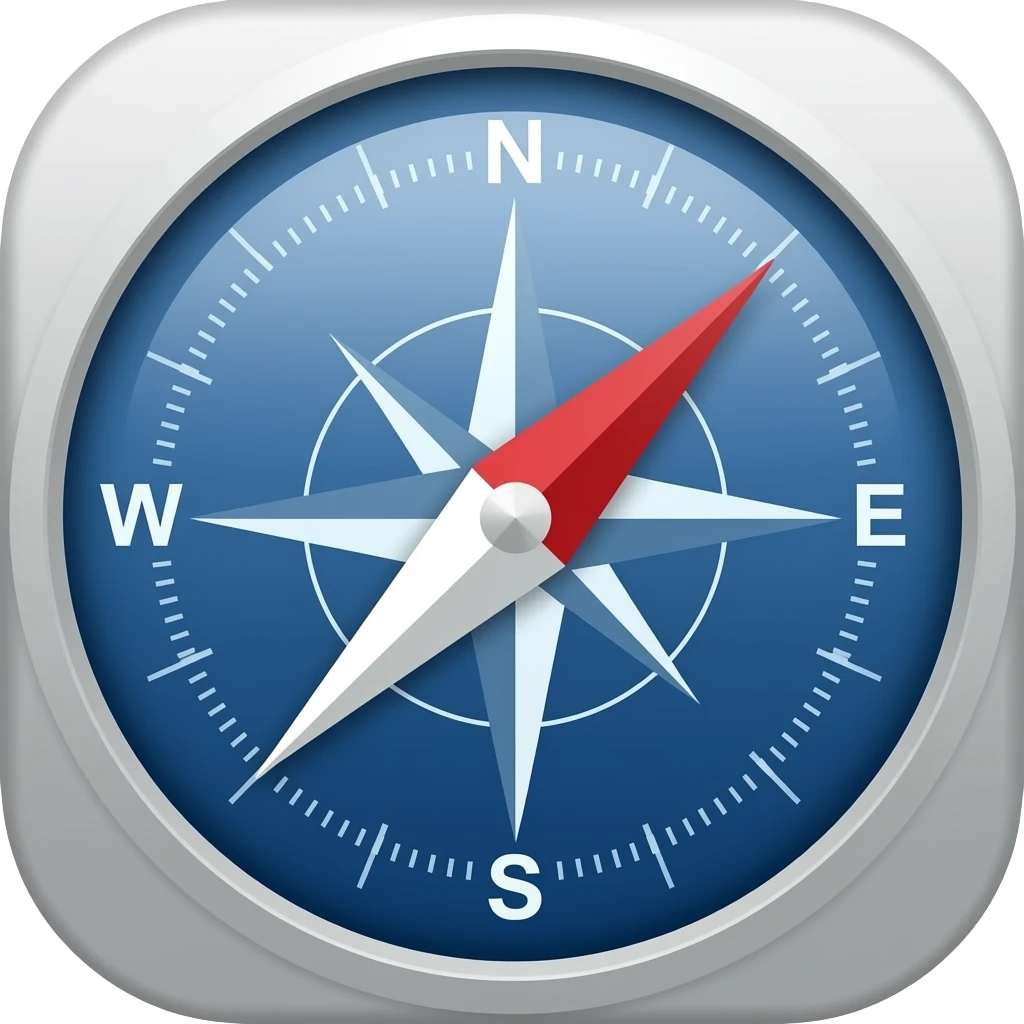 App logo for my app that works as a compass emoji