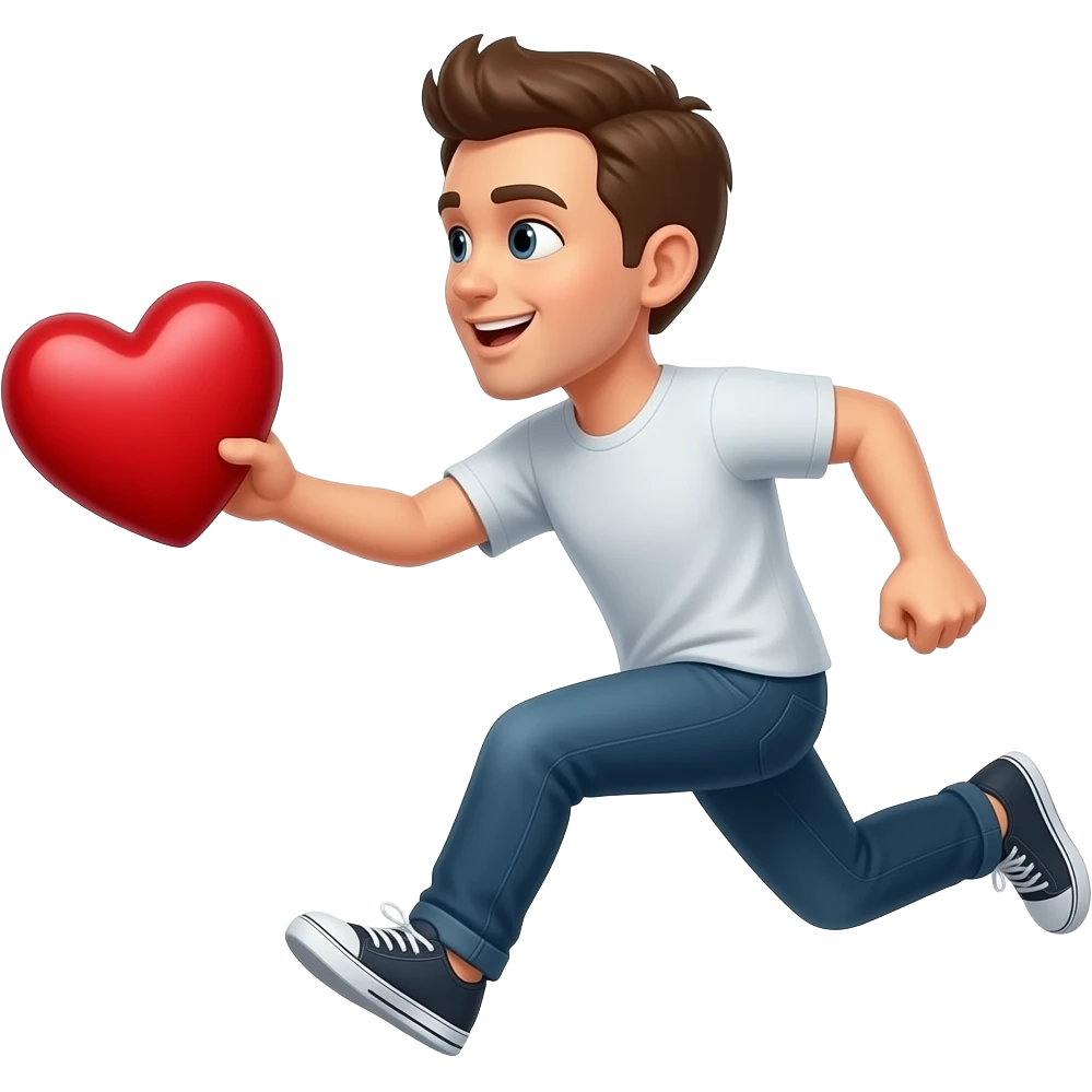Snatch heart and run emoji emoji