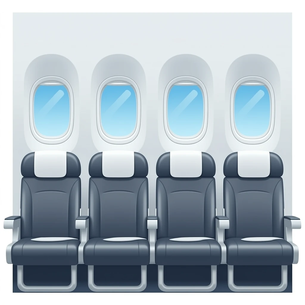 airplane 4 seats row emoji