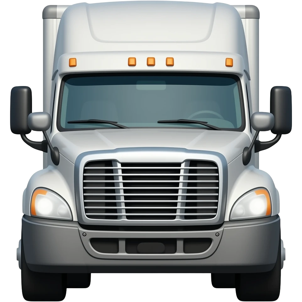 emoji camion en frontal sans arrière plan sans marque emoji