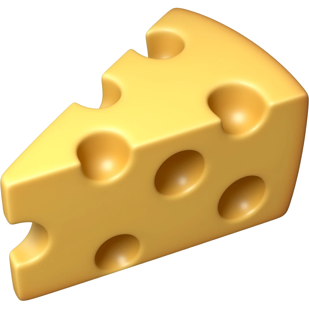 hat made of Swiss cheese emoji