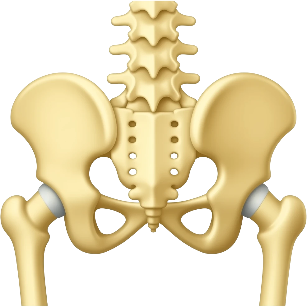 Generate a yellow emoji of the gluteal muscles from a posterior anatomical view. The emoji should show a simplified, educational representation of the glute muscle group. Use a bright golden yellow color. Keep the design simple, minimalist, and flat suitable for educational content emoji