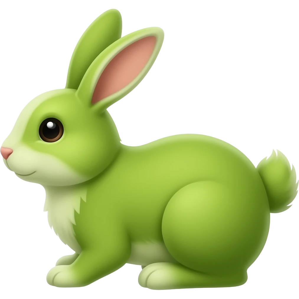 Green Rabbit tail emoji