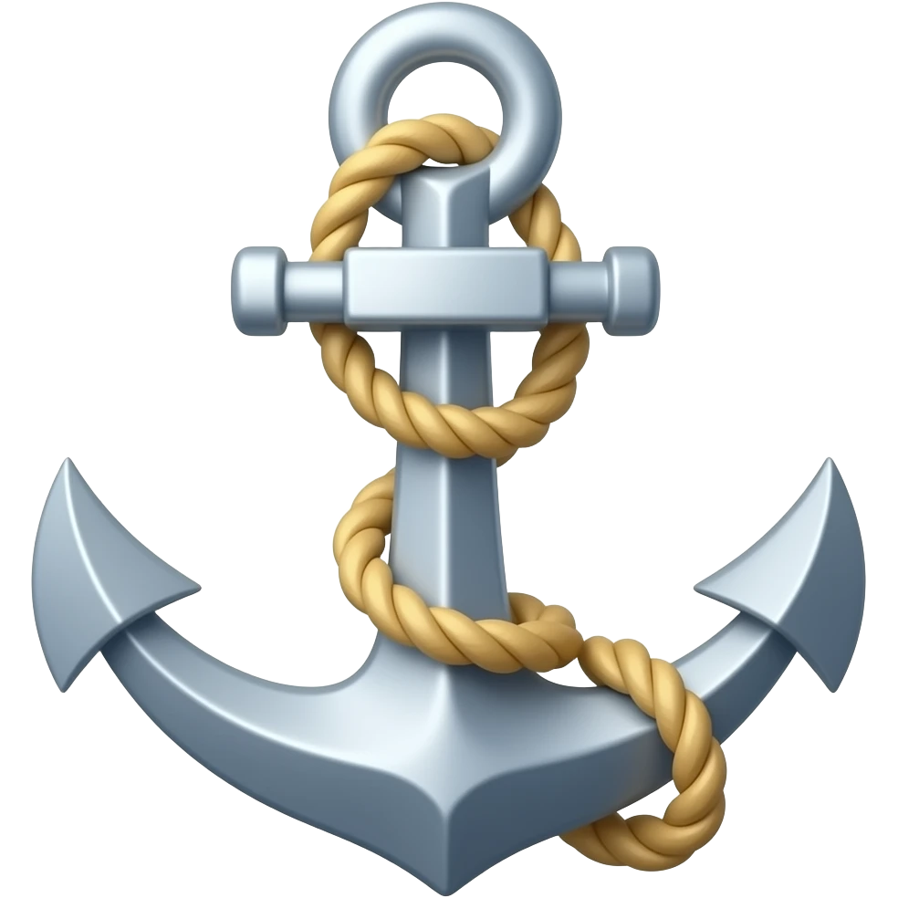 ⚓️ recreate this anchor emoji, but withoutrope emoji