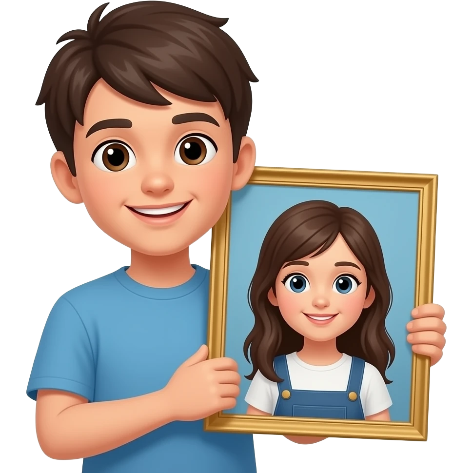 Boy with a girl in havd emoji