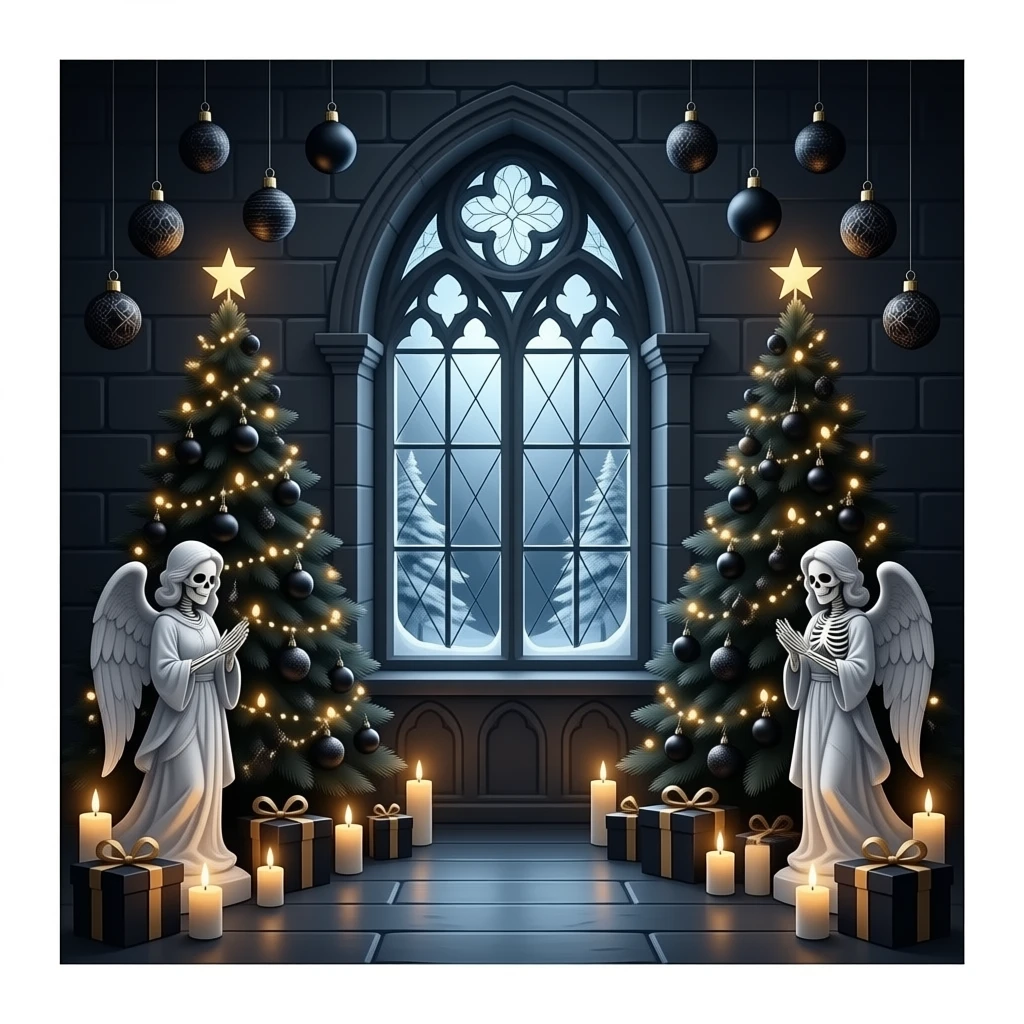 goth christmas emoji