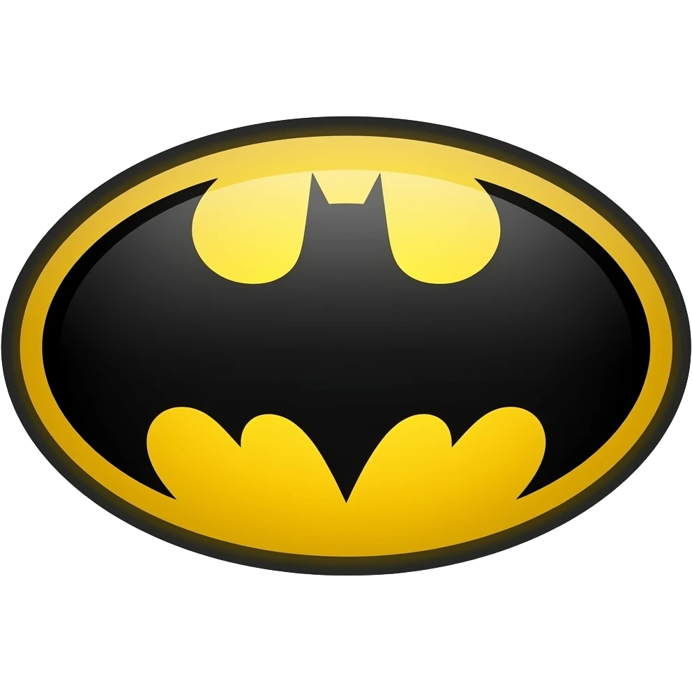 Batman logo emoji