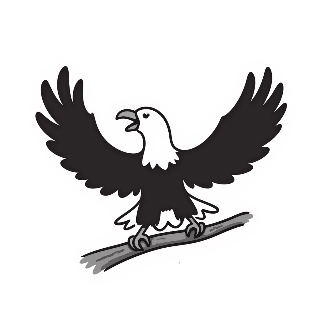 Bald eagle emoji
