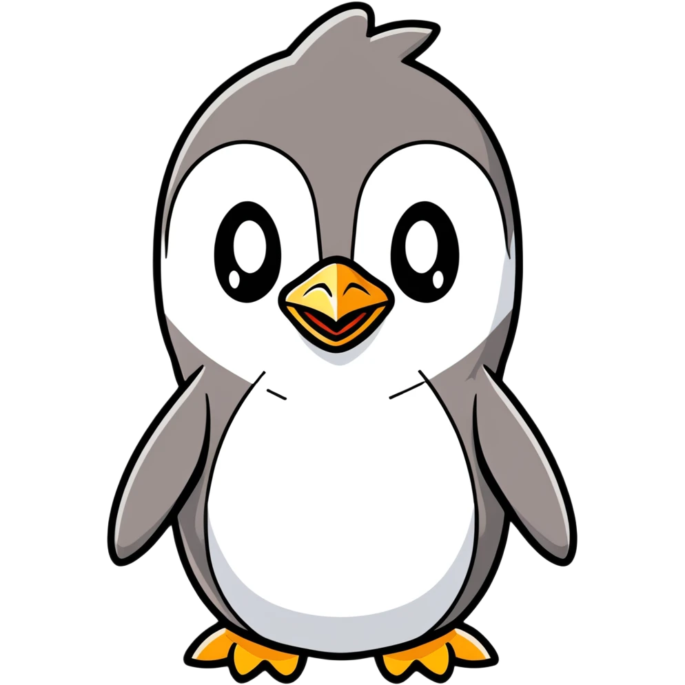 An angry penguin emoji