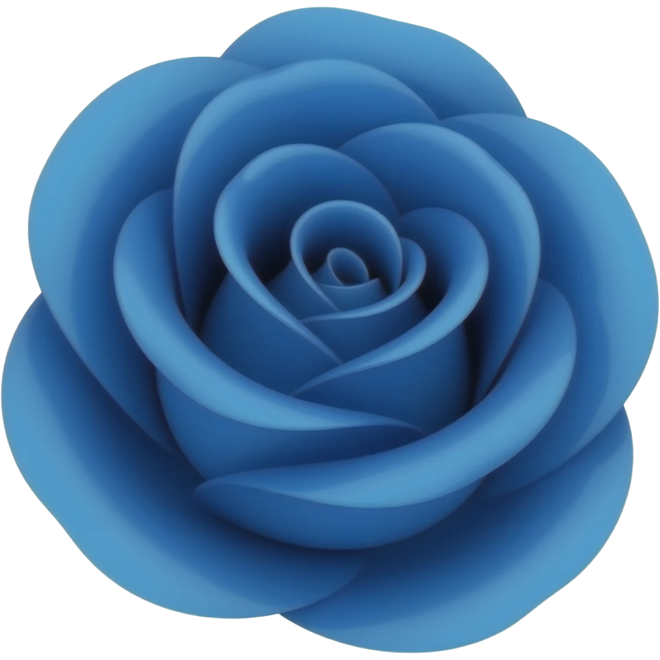 Rosa azul emoji