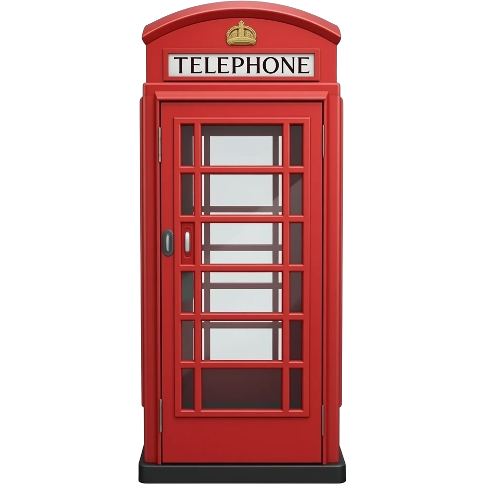 Emoji cabina telefonica londinese rossa emoji