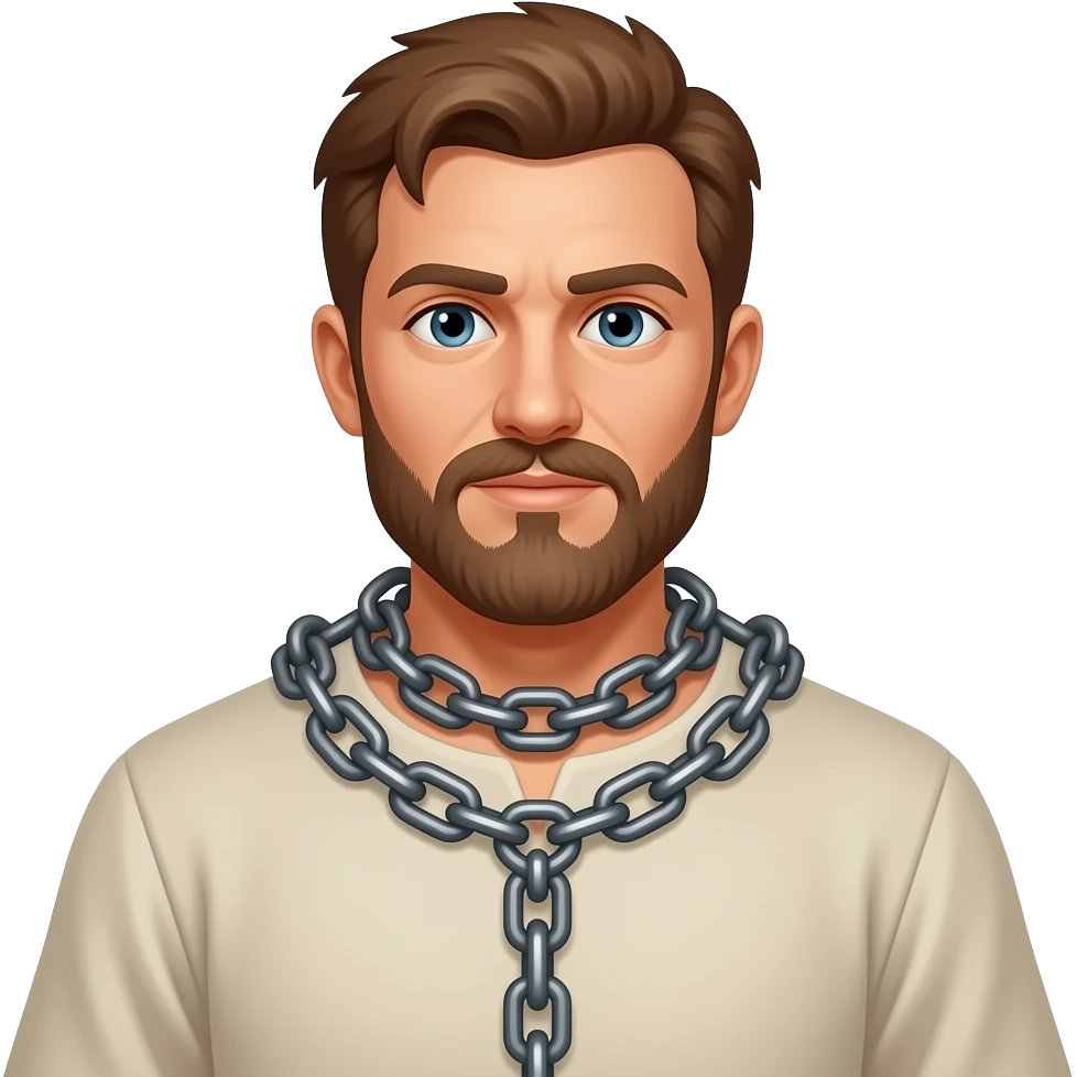 Man in midevil stocks emoji