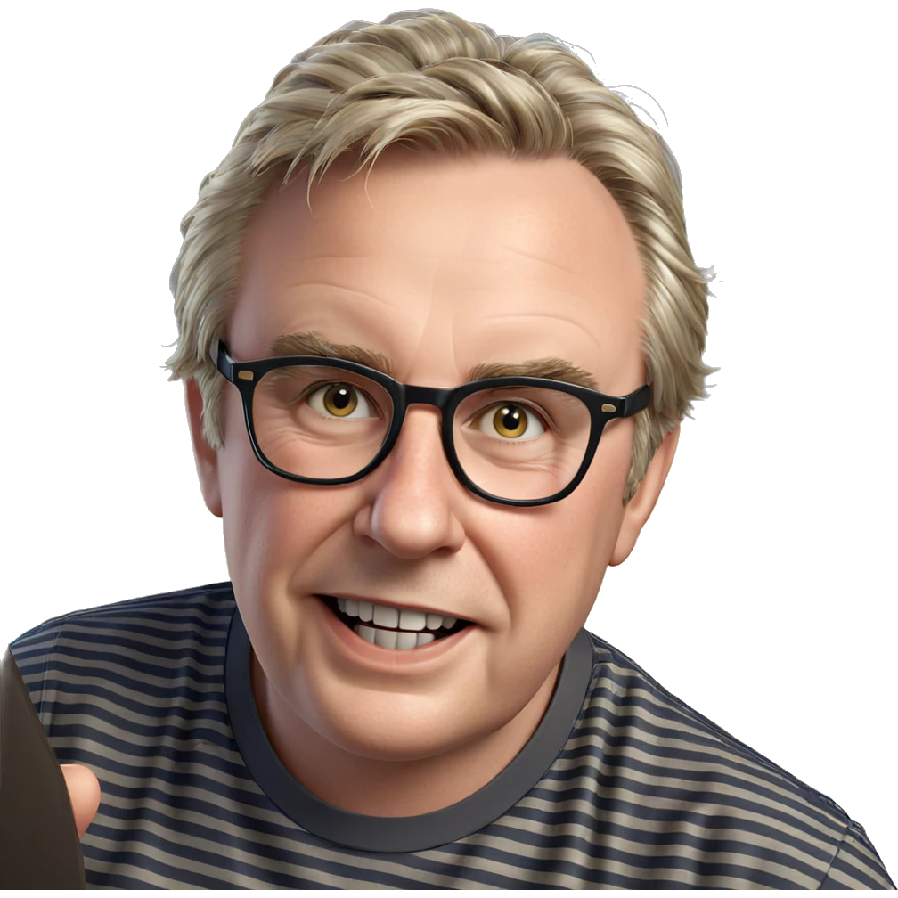 smiling boy in striped shirt emoji