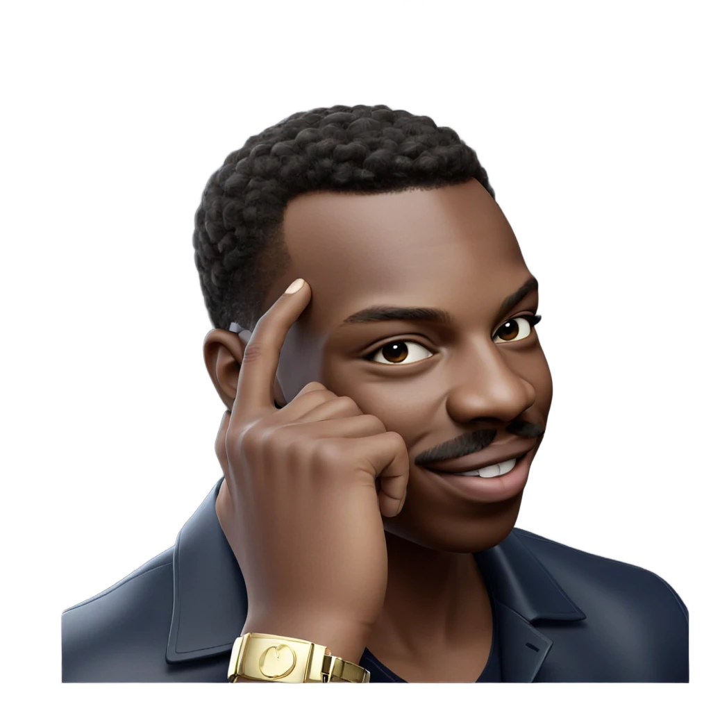 stylish boy with mustache emoji