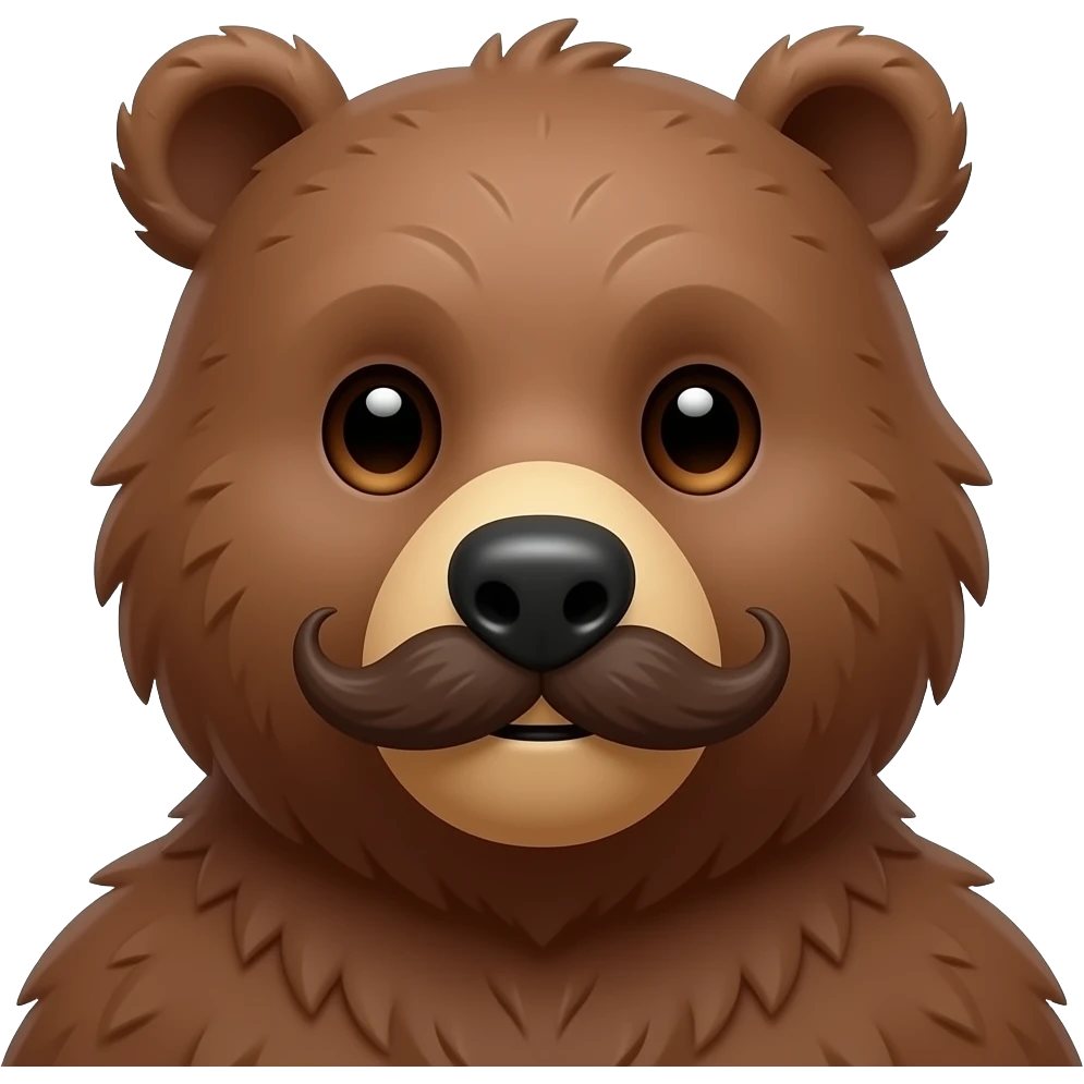 Gay Daddy Bear with Moustache and Twink emoji