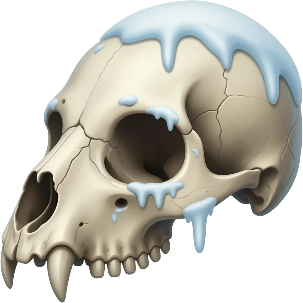 ice age animal skulls emoji