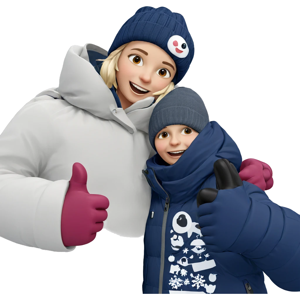 cheerful winter outdoor moment emoji