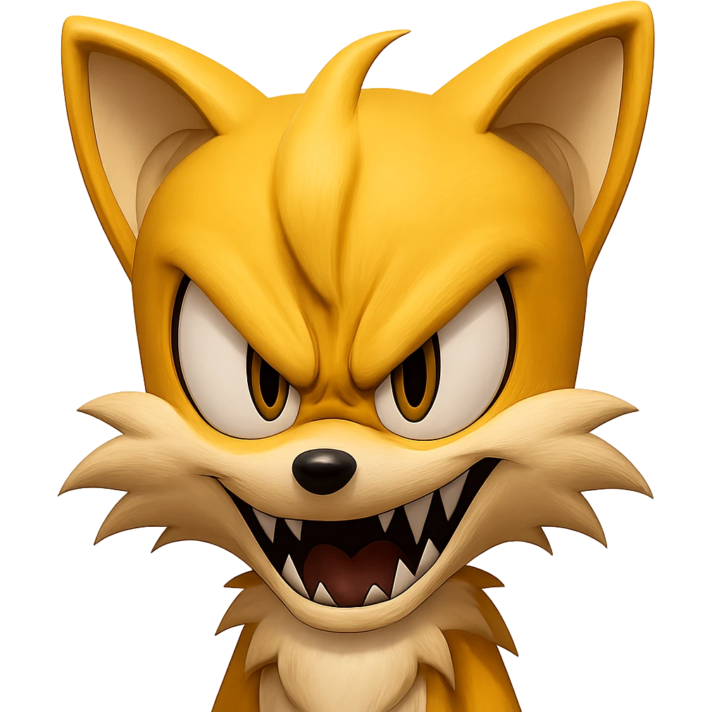 Make the facial expression much scarier, focusing only on the face, while keeping the style consistent with the original emoji style. No background. emoji