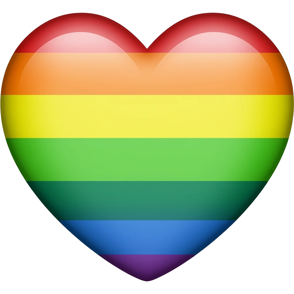 Corazón arcoiris emoji