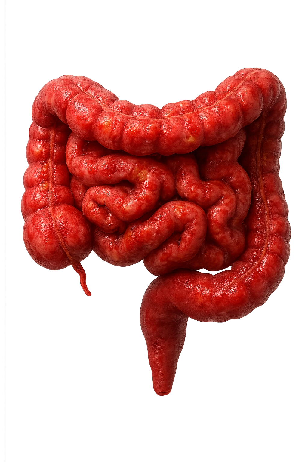 intestino infiammato iperrealistico 4k emoji