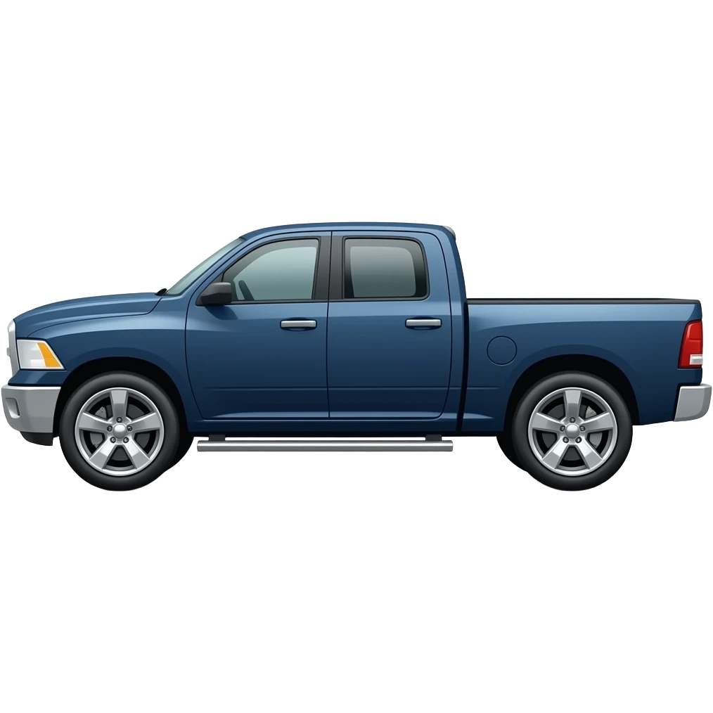 Dark blue ram truck emoji