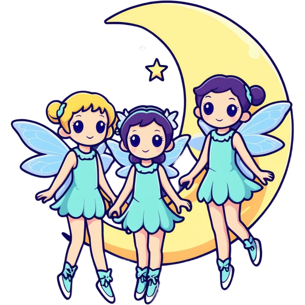 Moon Fairy Sisters  emoji