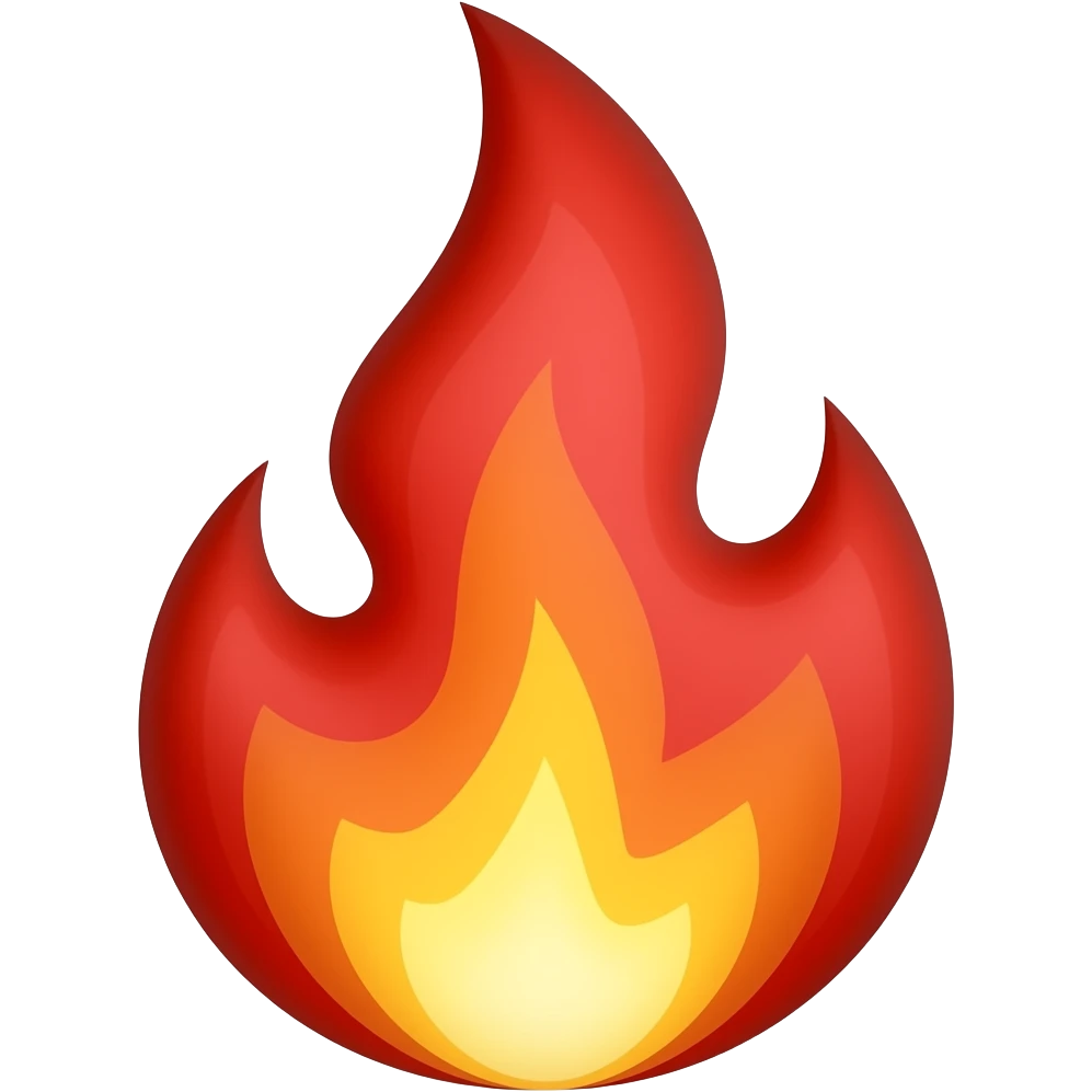 Blood flame emoji