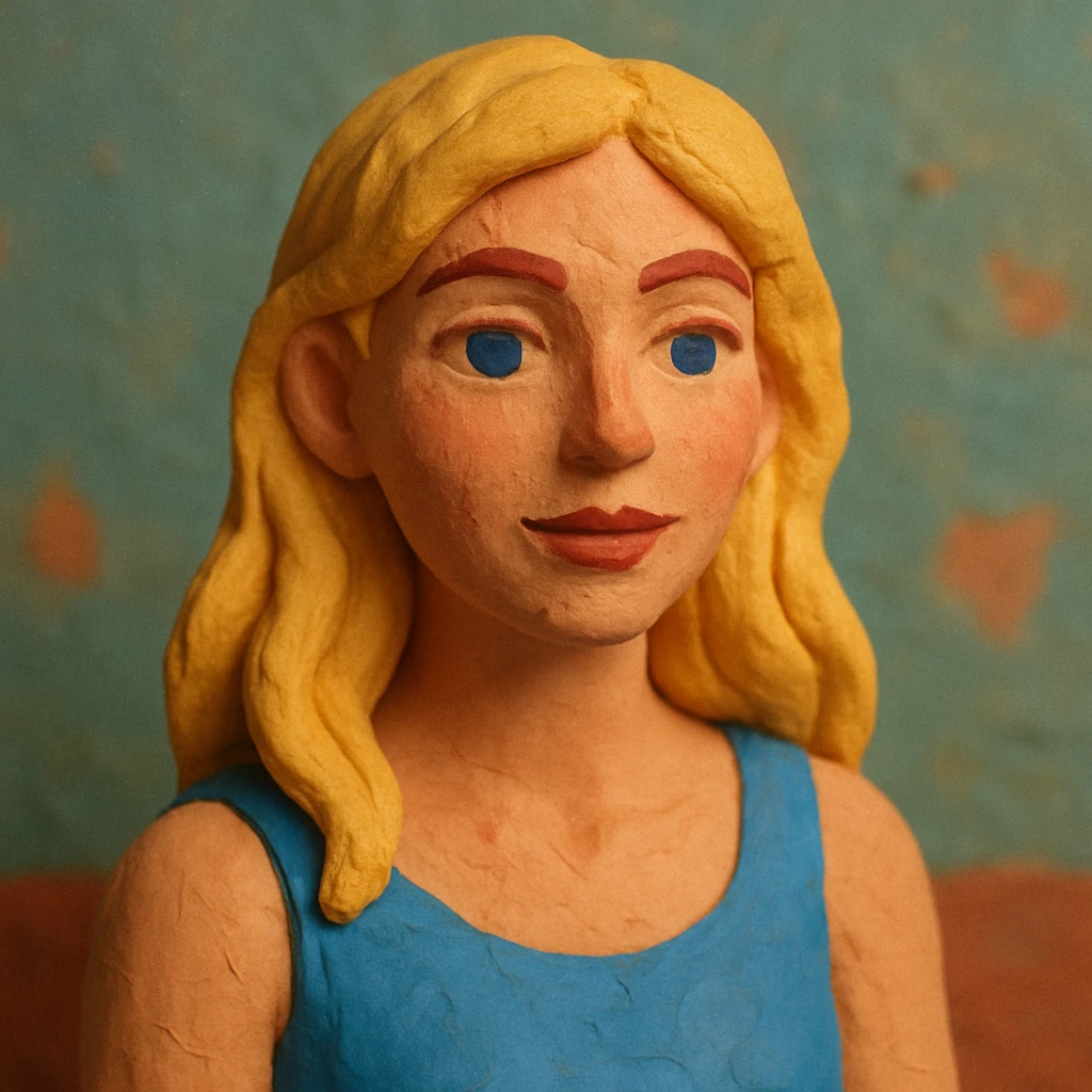 A beauty blonde woman emoji
