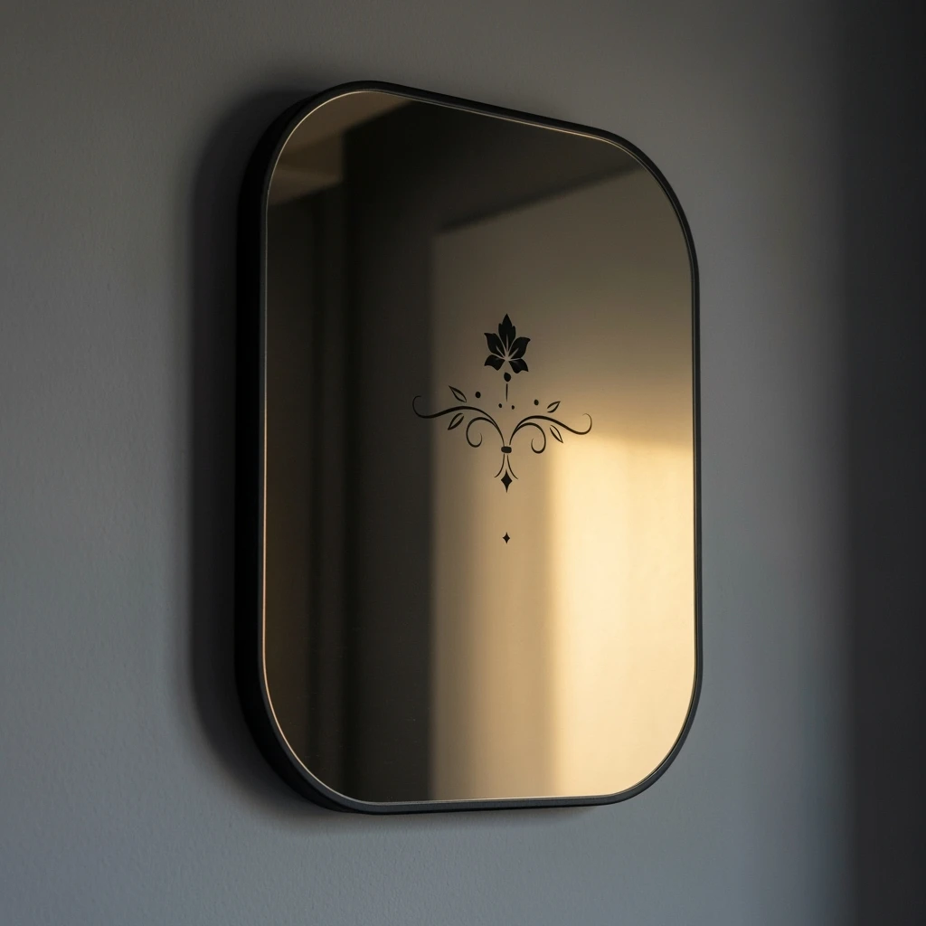 goth mirror, cute, expressive, minimal emoji