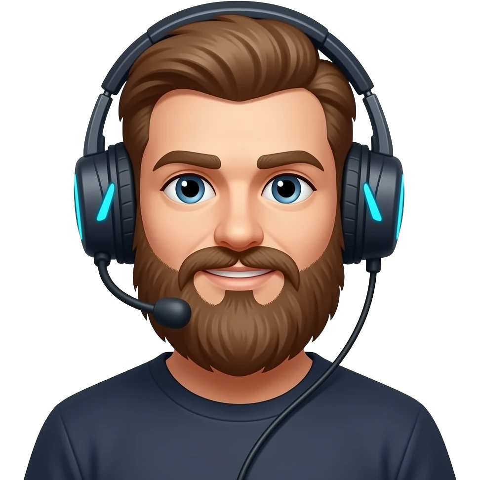 Bearded Gamer GGs emoji