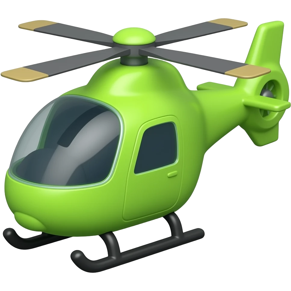 toy green helicopter emoji