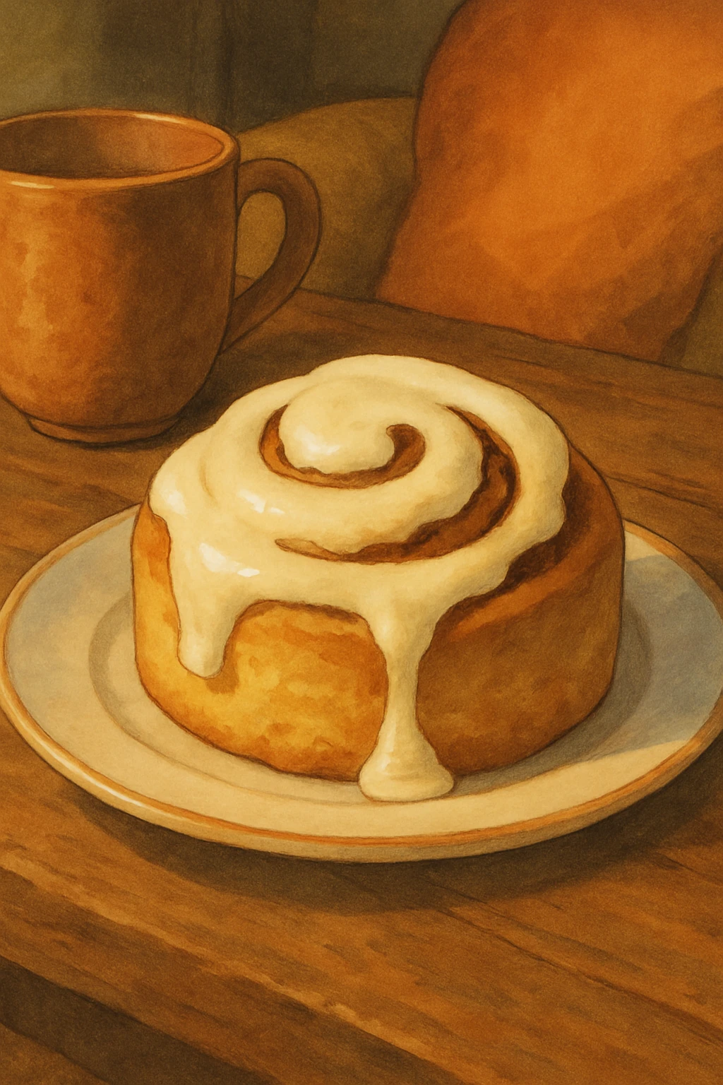 cinnamon roll, cozy emoji